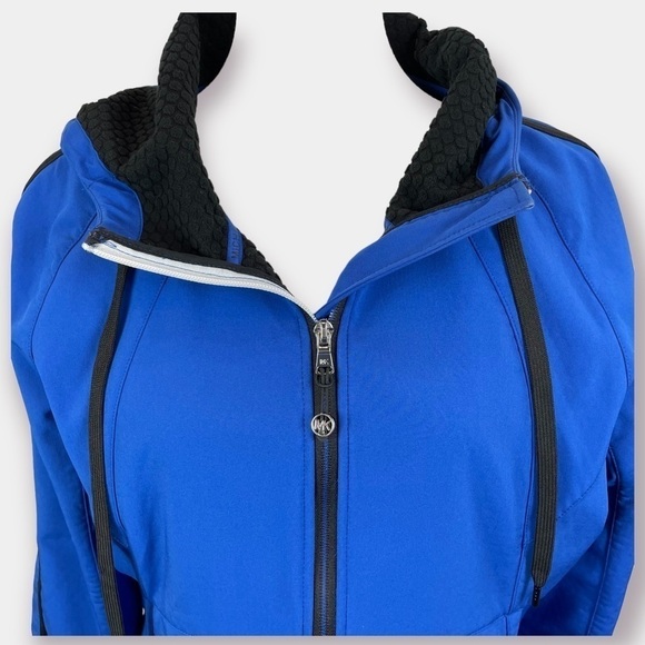 NEW Michael Kors Jacket Coat Blue Black Size Large - Picture 3 of 10